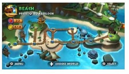 Beach World Map