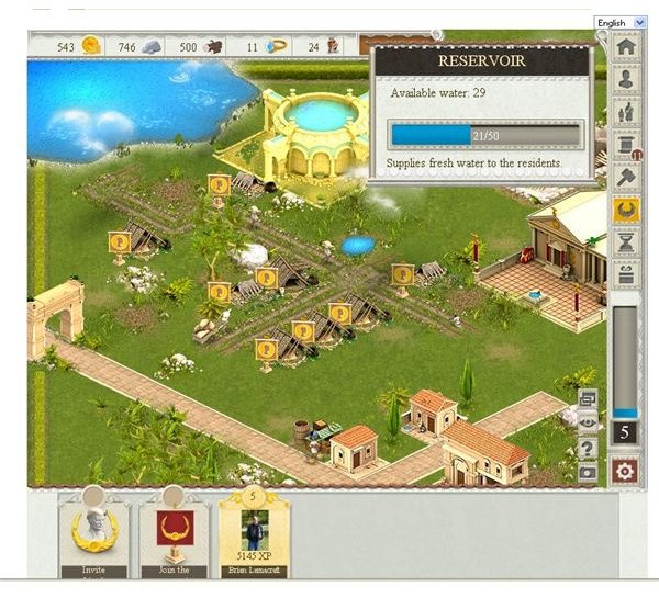 Facebook Game Reviews: Legacy Of Rome - Your own Roman city on Facebook