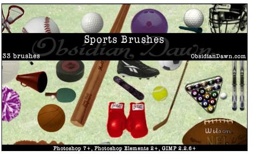 Sports Photoshop Brushes by redheadstock