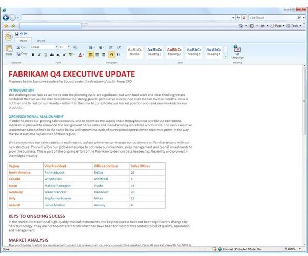 Microsoft Office Web Components: MS Office 2010 Web Apps - Bright Hub