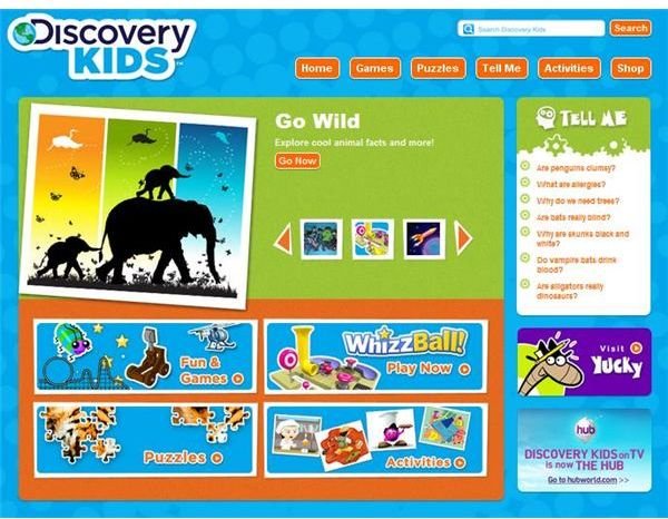 The Discovery Kids website is a great resource for younger children