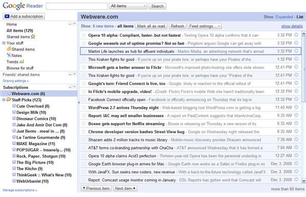 create rss feed google reader